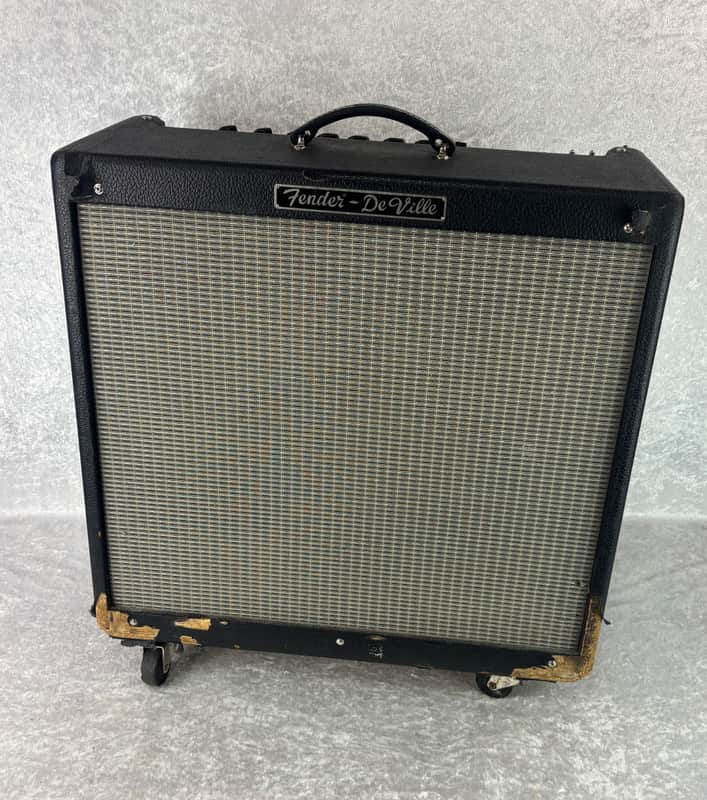 Fender Hot Rod Deville 410 4x10 all tube combo amp with casters image 1