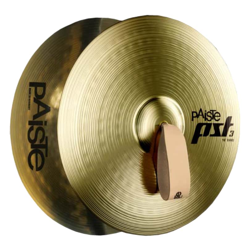Immagine Paiste PST3 Marching Cymbals 14"incl. Pads and Straps - Marching Cymbal - 1