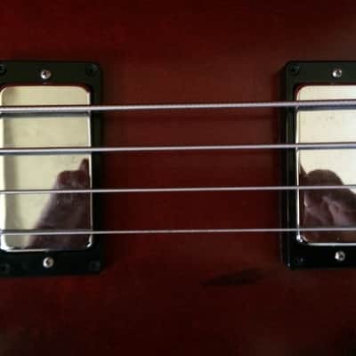 Stiehler Left-Handed Les Paul Bass (Custom 109), Tweed Case Included image 7