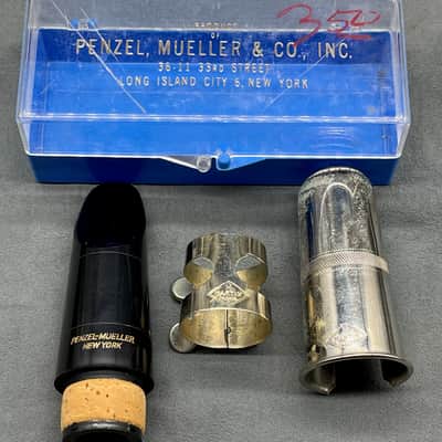 Vintage Penzel-Mueller Standard Clarinet mouthpiece made in NY with Martin Cap and Ligature image 2