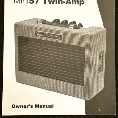 Fender Mini 57 Twin-Amp Early 2000’s - Tweed/Leather image 2