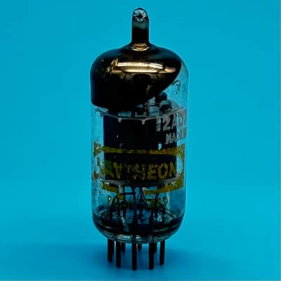 1960s Raytheon 12AU7 ECC82 Vintage Made In Japan O Getter Gold Pin Tube! T335 image 2