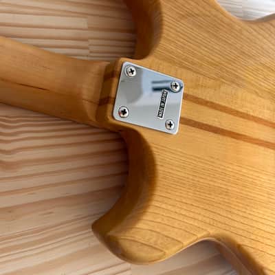 Morris Double Cutaway HH Alembic Clone 1970s 1980s - Natural Transparent in Excellent Condition with Brown Vinylex Gigbag image 17