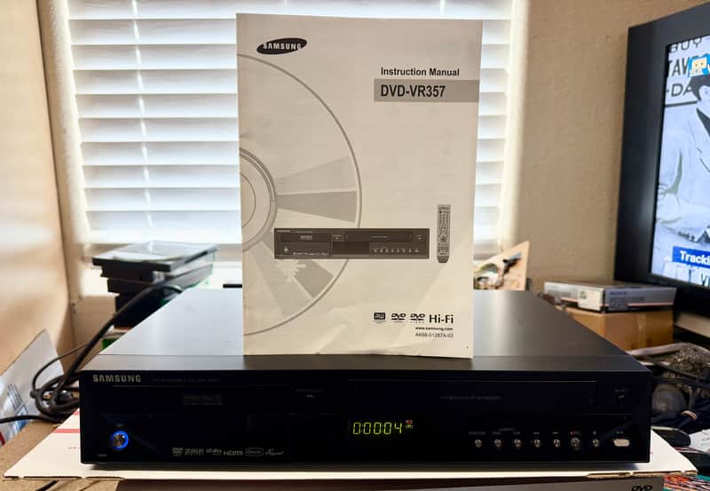 Samsung DVD-VR357 4-Head VCR & DVD Recorder Combo HDMI READ SEE VIDEO image 1