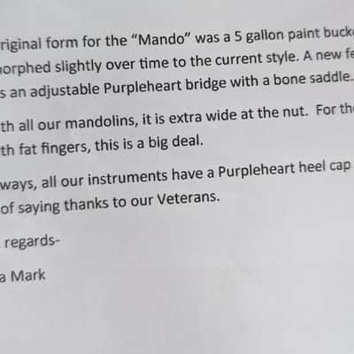 Granzin Mando SN 8S custom handcrafted mandolin image 12
