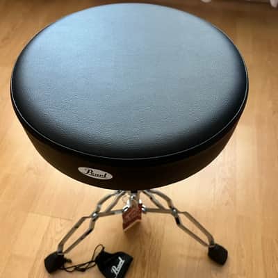 Pearl D-930 Double Braced Round Drum Throne - Black / Chrome image 3