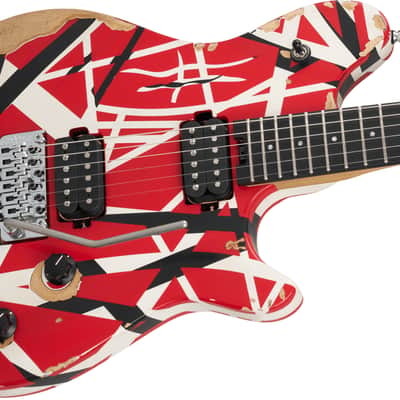 IN-STOCK! - EVH LIMITED EDITION WOLFGANG SPECIAL STRIPED SERIES / AGED R/W/B image 1