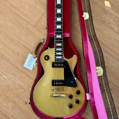 (2022) Gibson Custom Shop M2M '54 Les Paul Custom Reissue - VOS TV-Yellow image 8