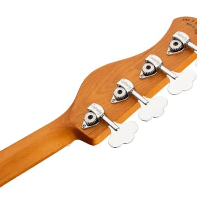 Sadowsky MetroExpress 21-Fret Vintage J/J Bass, Roasted Maple Fingerboard, 4-String - Solid Olympic White High Polish image 8