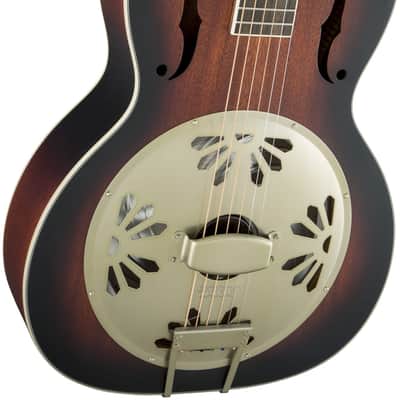 Gretsch G9241 Alligator Biscuit Round-Neck Resonator Guitar with Fishman Nashville Pickup, 2-Color Sunburst image 3