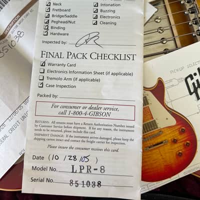 Gibson Les Paul R8 Custom Shop Clean 2005 Sunburst image 13