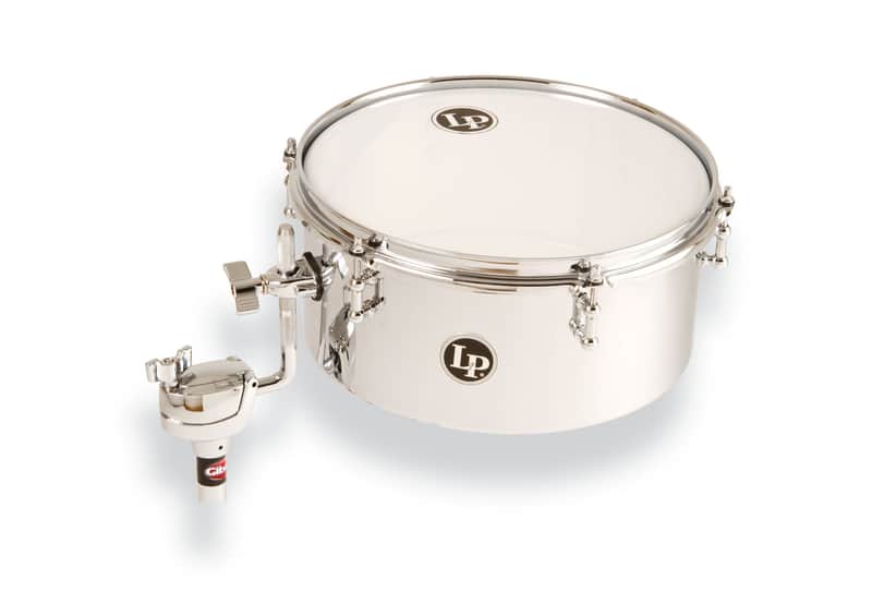 Latin Percussion 12" LP812-C Mountable Drum Set Timbale - Chrome image 1