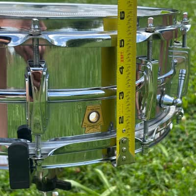 Ludwig LM400 Supraphonic 5x14" 10-Lug Aluminum Snare Drum 1985 - Present - Chrome-Plated image 12