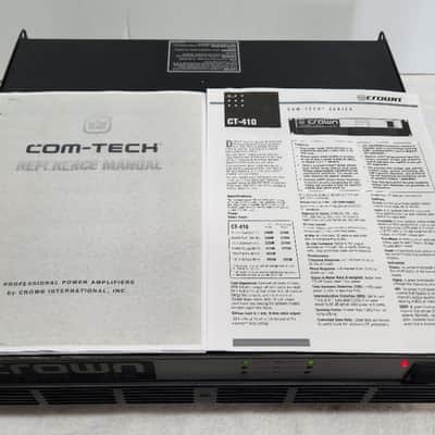Crown Vintage Com-Tech 410 2-Channel Power Amplifier image 5