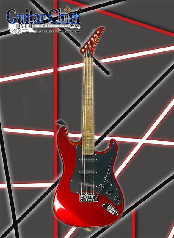 Premier Korean Strat Style Electric 6 String Rare Blackened Rosewood Fretboard image 1