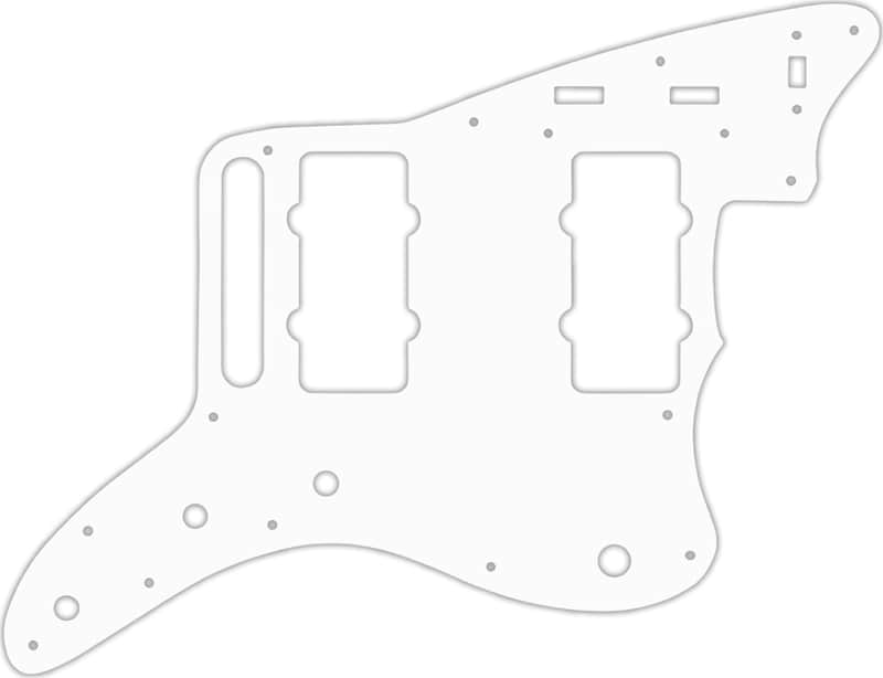 WD Custom Pickguard For Fender Classic Player Jazzmaster Special #04 White/Black/White image 1