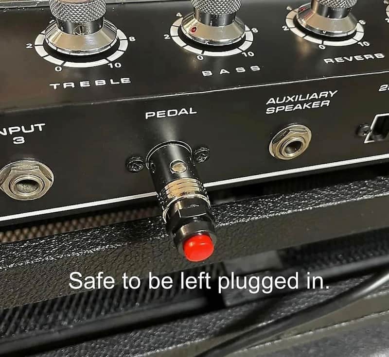 Vox Bullet Distortion Switch 1960s - Brass over Nickel Vintage Preh Germany Brand image 1