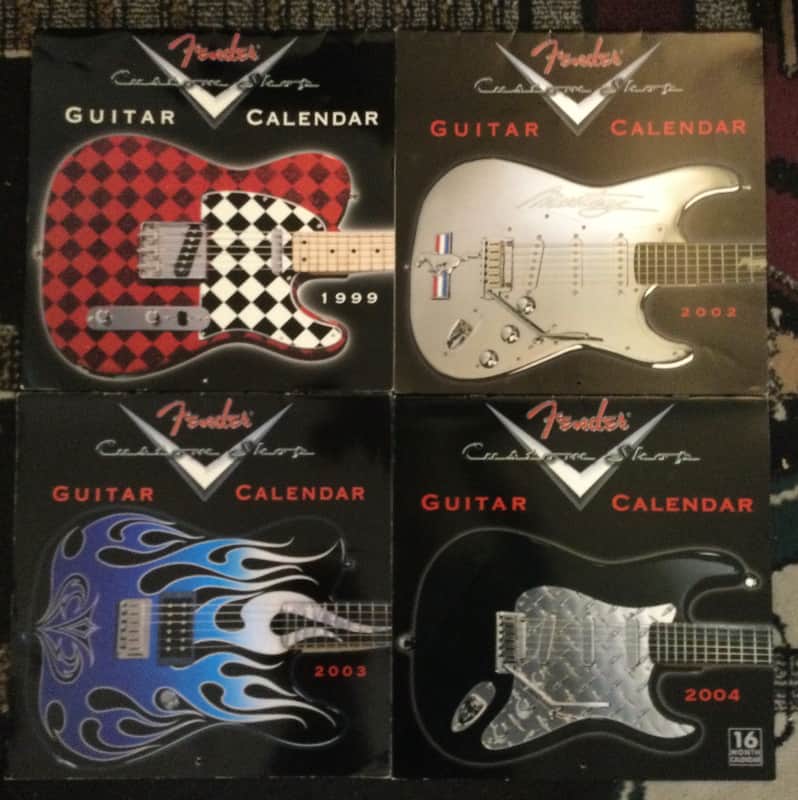 Box Lot Of Fender Custom Shop Calendars 10