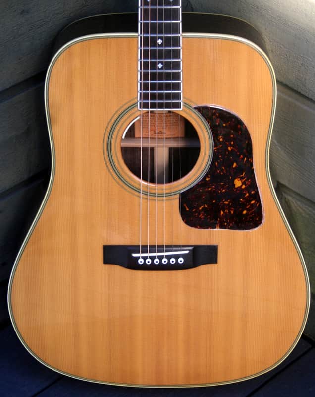1975 Bluebell W-400, Gallagher Doc Watson style guitar by Fujigen with Under saddle PU by Fujigen, Hoshino Gakki image 1