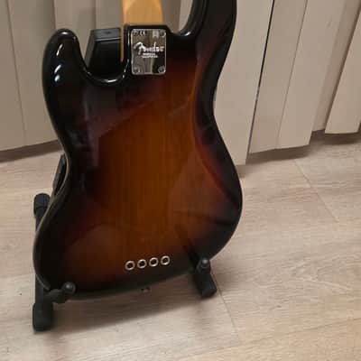 Fender American Standard Jazz Bass Fretless 2015 - 3-Color Sunburst image 14