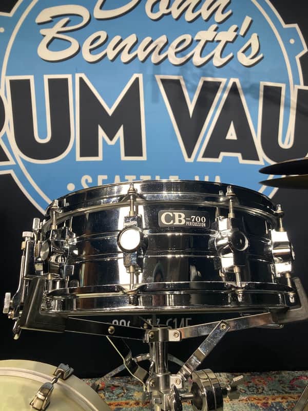 CB-700 - 5x14" Snare Drum 10-Lug Parallel Throw Off Chrome 1980's image 1