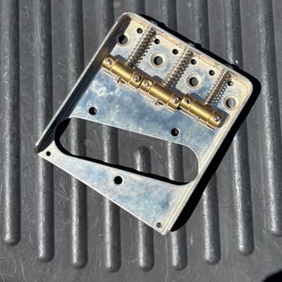 Callahan Telecaster bridge - aged- Left Handed - string thru or top loader image 1