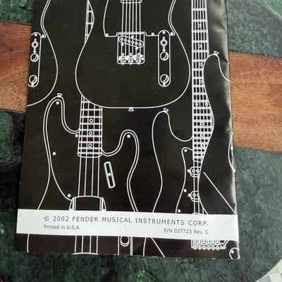 Fender Roadworn 60’s Jazz bass hang tag and Owner’s manual 2010 image 3