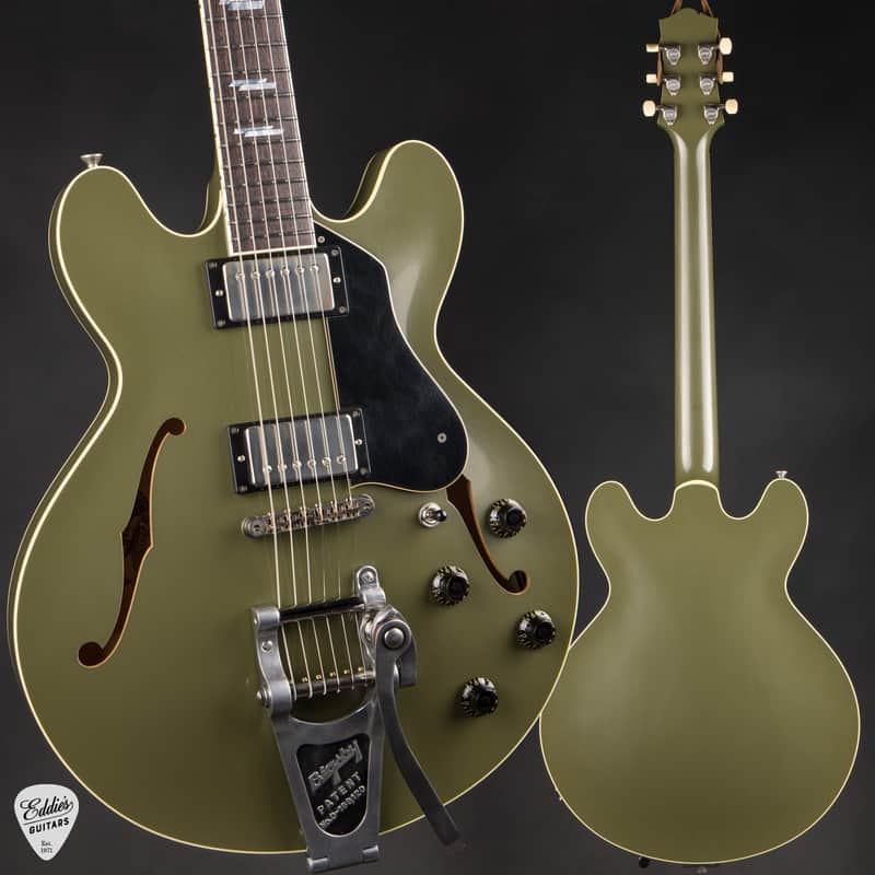 Collings I-35 LC Aged Bigsby/ThroBak - Olive Drab image 1