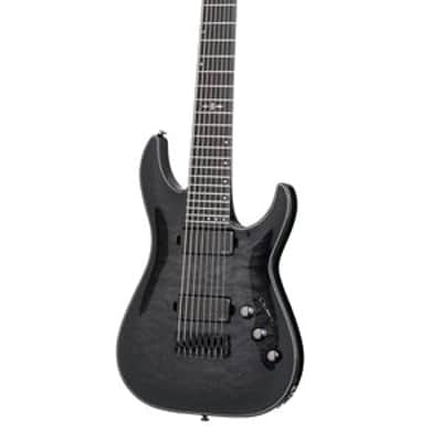 Schecter Hellraiser Hybrid C8 Electric Guitar Trans Black Burst image 1