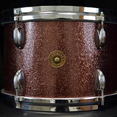 Gretsch 18/12/14/5.5x14" 60's Round Badge Drum Set - Burgundy Sparkle image 22