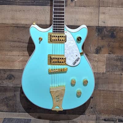 2017 Gretsch G5437 Double Jet FSR - Surf Green - image 2