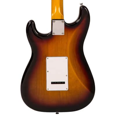 Vintage V6 ReIssued Electric Guitar ~ Sunset Sunburst LV6SSB) image 11