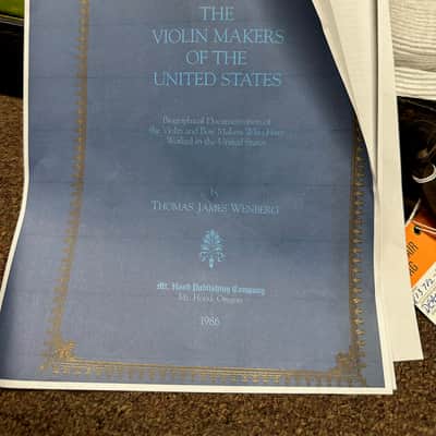 Used Olin Bullard V USA MADE Vintage 4/4 full size Violin w/ case image 14