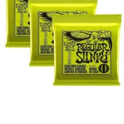 Ernie Ball 2221 Nickel Regular Slinky Electric Guitar Strings 3 Pack image 2