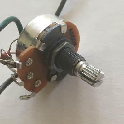 2 Vintage 1996 Fender Thinline Tele Guitar Micro Pots Wiring Harness 500K Parts image 10