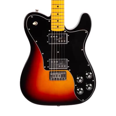 Fender American Vintage II 75 Telecaster Deluxe Electric Guitar, Maple FB, 3-Tone Sunburst, V1XXXX image 4