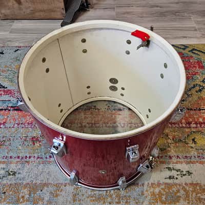 Ludwig Super Classic 22-16-13" 3-ply Drum Kit in Red Sparkle - Keystone Badge 1964 image 15