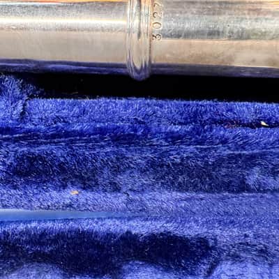 Linton Elkhart Indiana Concert Orchestral Band Flute Silver 3027 1960s - Silver image 9