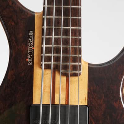 Nightingale Fivethru - 5 string bass guitar, Made in UK by Ernie Goodfellow, GB Guitars image 5