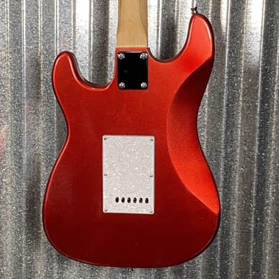 Musily MST-1 Strat Style HSS Guitar Candy Apple Redburst #060520260001 Used image 8