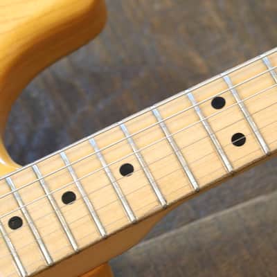 Vintage! 1975 Fender Stratocaster Electric Guitar Natural + Fender Case image 8