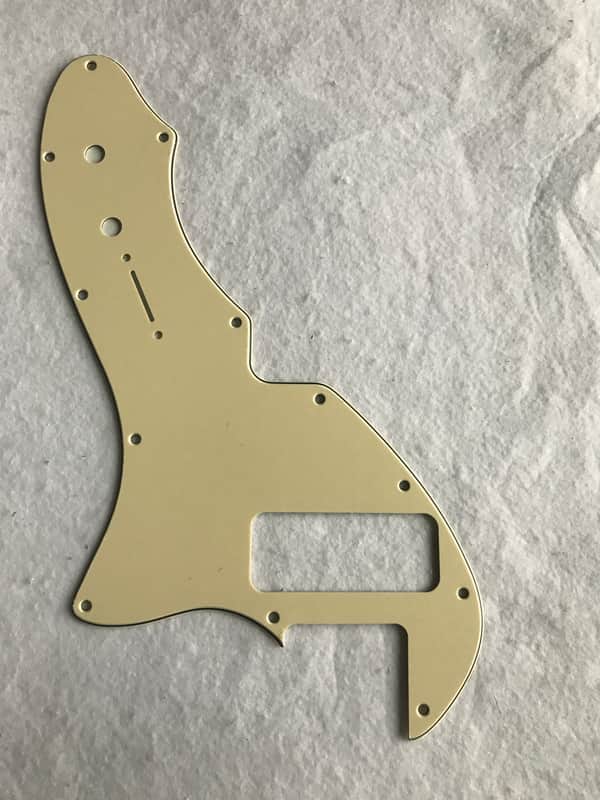 For Fender US Telecaster Thinline/Tele 69 P90 Guitar Pickguard,3 Ply Vintage Yellow image 1