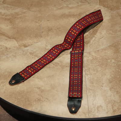 Ace Wood Stock Woven Guitar Strap 1960's image 1