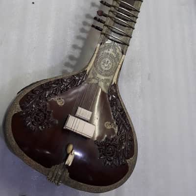 p. & brothers  professional vintage sitar, 40 to 45 years old, double tumba amazin mind blowing sound image 8