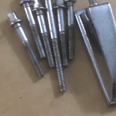 Vintage Rare Japan Tama Bass Drum Percussion Parts Lugs Tension Rods MIJ? Screws image 2