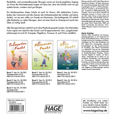 HAGE EH 3815 Klarinetten Fuchs 1 mit QR-Codes Die geniale und spassige Klarinettenschule! image 2