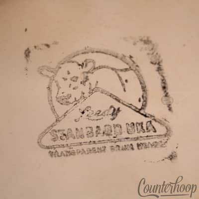 *Leedy Standard Uka Transparent Snare Resonant 14"Calf Skin Slunk Drum Head 40s* image 3