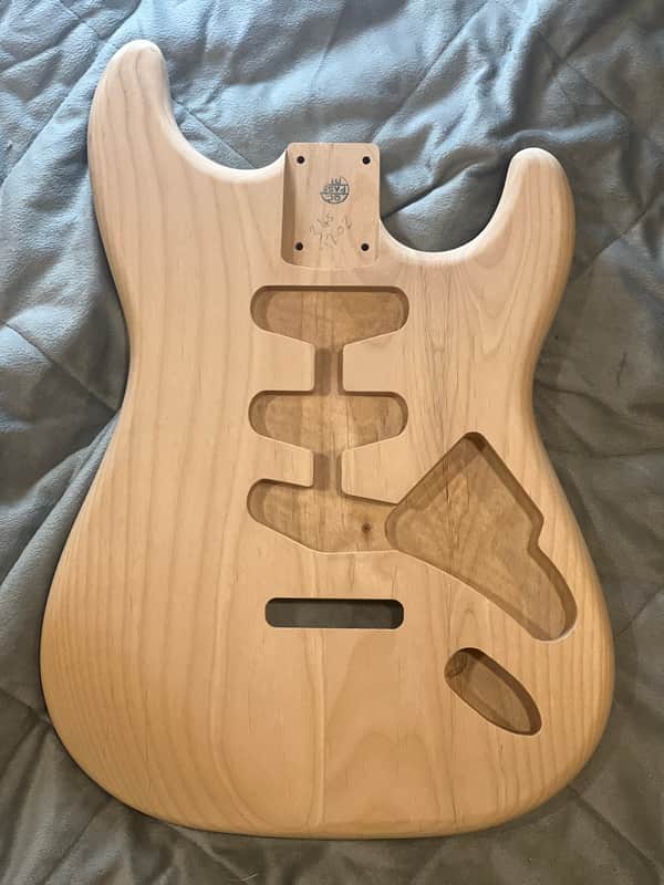 Unfinished Two Piece Alder Strat Body image 1