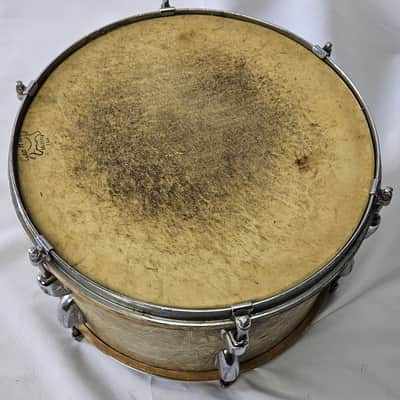 Slingerland Radio King Tom 12x8 w/Rogers Swivomatic Mount 1940s-1950s - White Marine Pearl image 2