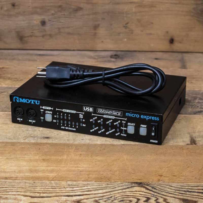 MOTU micro express 4x6 USB Bus-Powered MIDI Interface with SMPTE U282623 image 1